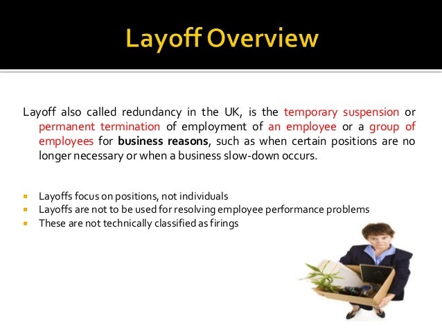 employee lay off