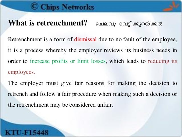 Lay Off And Retrenchment