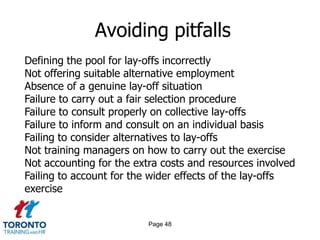 Page 46Lay-offs in the USMASS LAYOFF STATISTICS PROGRAM1421 mass lay-off actions in the last month (50 or more employees) involving 130000 workersNational unemployment rate 8.9%Industries with the largest number of mass layoff initial claims