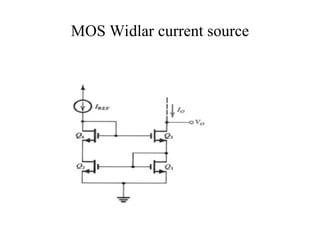 MOS Widlar current source
 