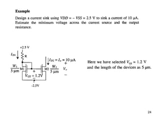 Layout of current mirror by taking some example | PPT