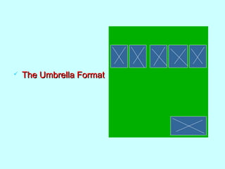  The Umbrella FormatThe Umbrella Format
 