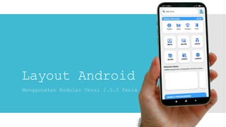 Layout Android
Menggunakan Kodular Versi 1.5.3 Fenix
 