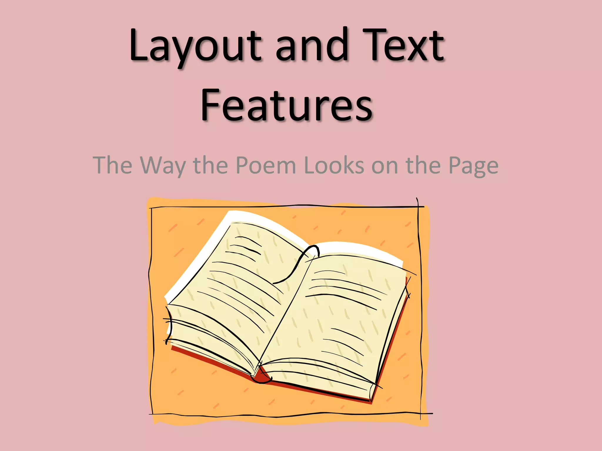 Poetry Layout And Text Features | PPTX