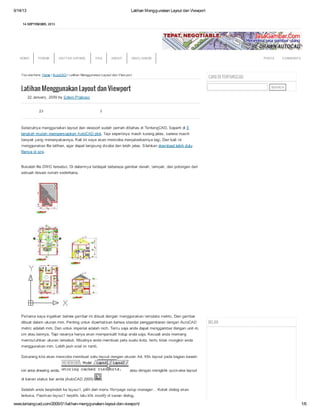 Layout autocad