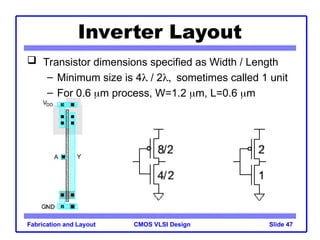 Lsi Layout Layout Fabrication and Elementary Logic Design.ppt