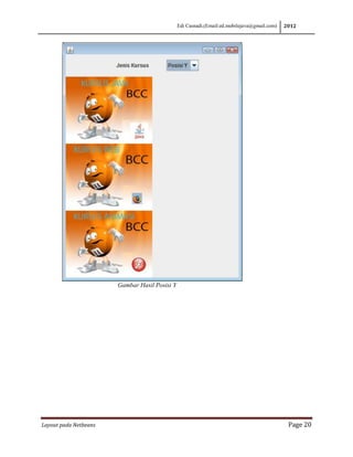 Membuat Layout Java dengan netbeans | PDF