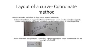 Layout Of A Curve Coordinate Method Pptx Layout Of A Curve Coordinate Method Pptx