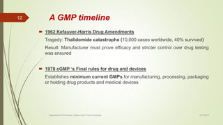 Gmp Amendment Layout of pharmaceutical building and services | PPTX