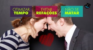 OTIMIZAR
TEMPO
EVITAR
REFAÇÕES
NÃO SE
MATAR
 