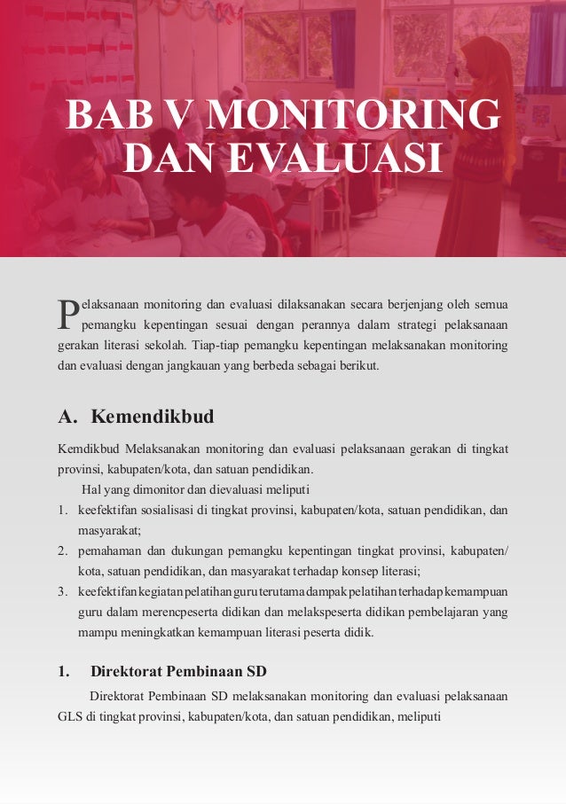 Layout panduan gerakan literasi sekolah di sekolah dasar 