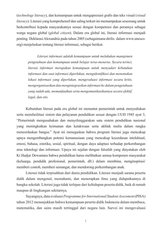 panduan gerakan literasi sekolah di sekolah dasar | PDF
