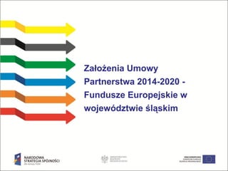 Założenia Umowy
Partnerstwa 2014-2020 -
Fundusze Europejskie w
województwie śląskim
 
