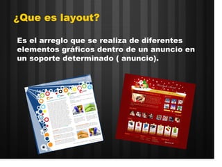 Layout publicitario | PPT