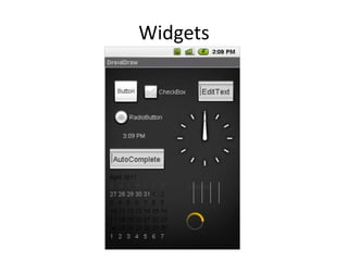Widgets
 