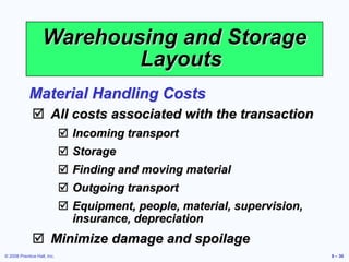 Process Layout Minimizing Handling Cost Problem Example layout strategy.ppt