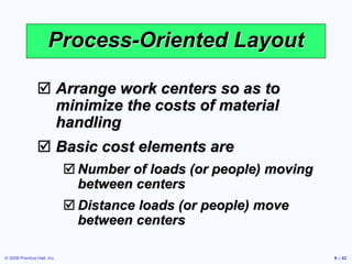 Process Layout Minimizing Handling Cost Problem Example layout strategy.ppt