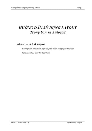 Hướng dẫn sử dụng Layout trong cad | PDF
