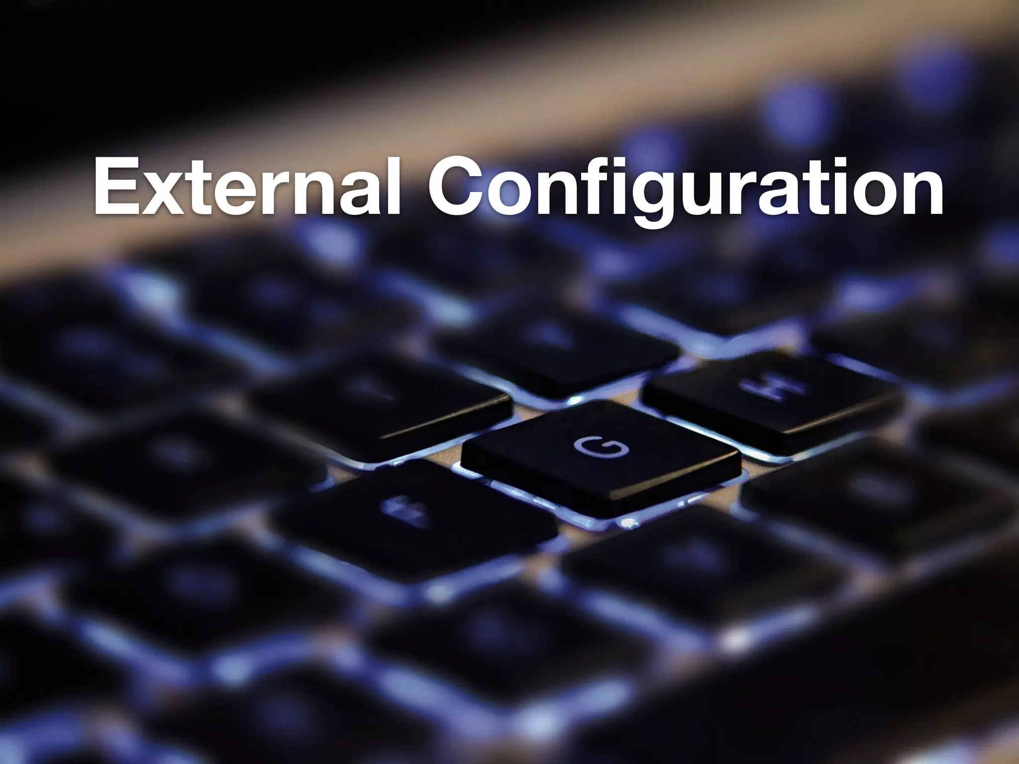 External Configuration 