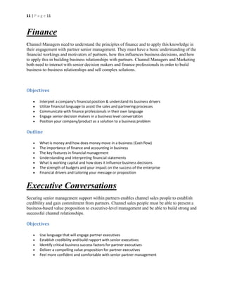 Marketing and Management Responsibilities