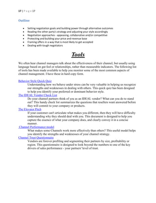 Channel Presentations