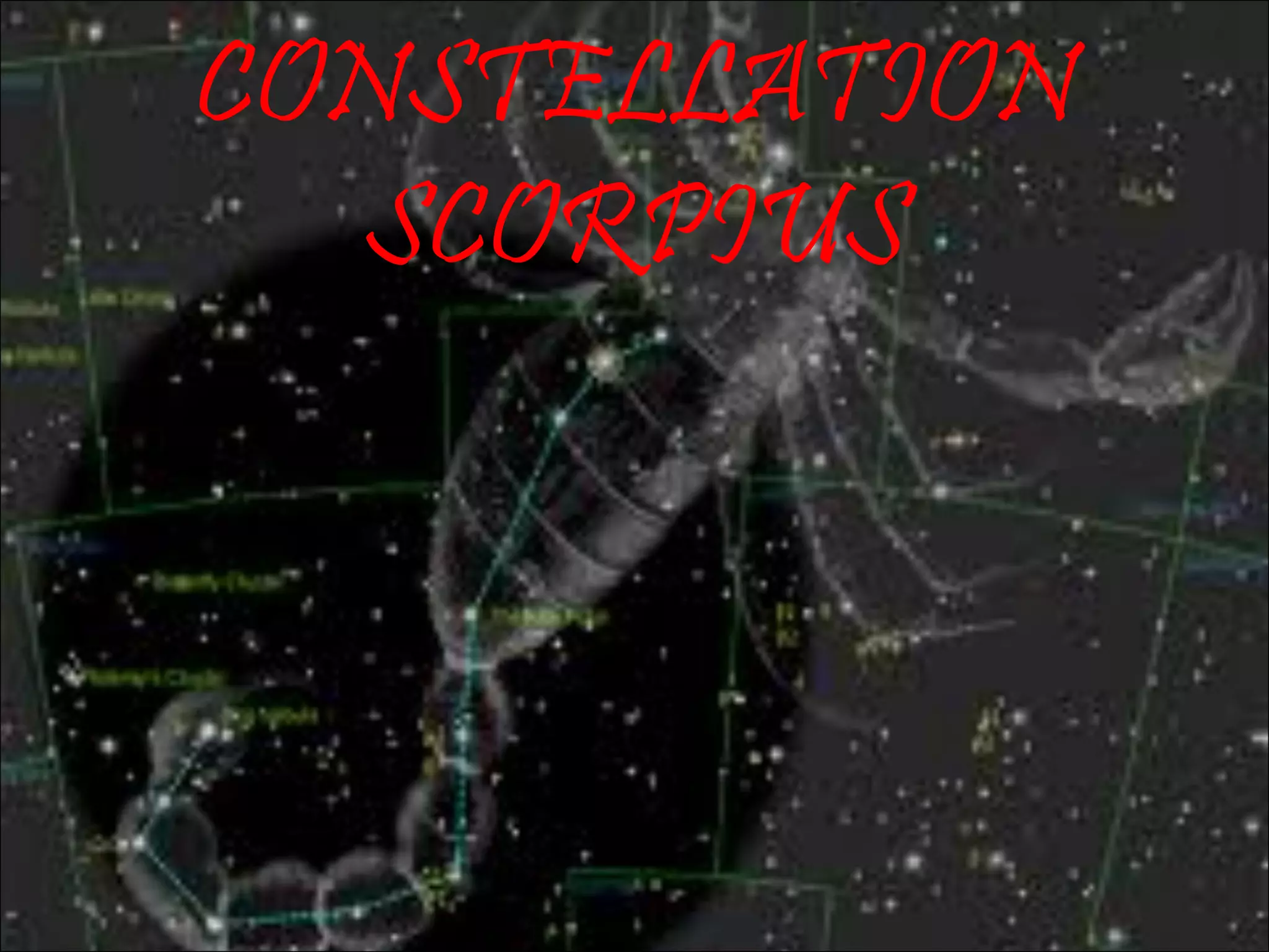 CONSTELLATION
SCORPIUS
 
