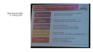 New tools for seller
● coming soon
 