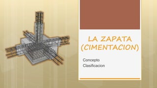 LA ZAPATA
(CIMENTACION)
Concepto
Clasificacion
 