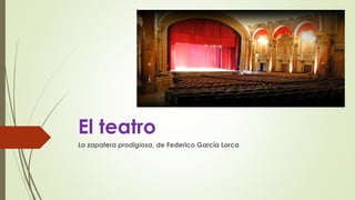 El teatro
La zapatera prodigiosa, de Federico García Lorca
 
