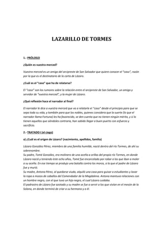 Lazarillo de tormes | PDF