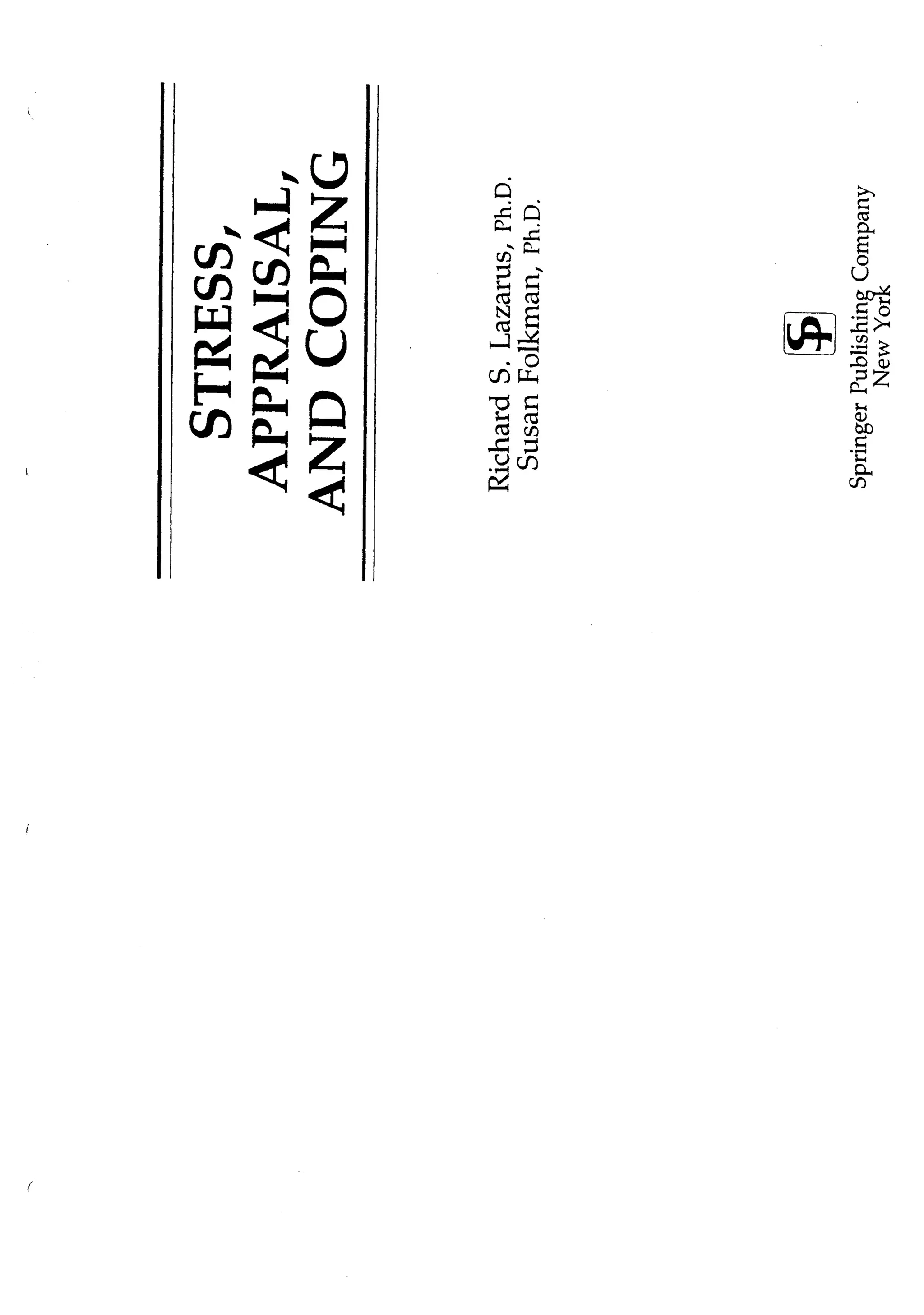 Lazarus Folkman Stress Appraisal Coping pdf lazarus-folkman-stress-appraisal-coping-pdf