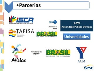 •Parcerias
Universidades
 