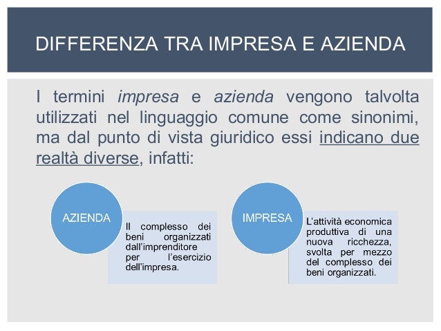 Differenza Tra Azienda Agricola E Impresa Agricola