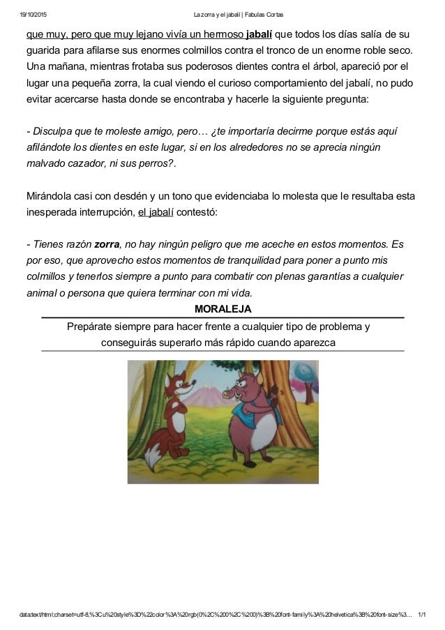 fabula cortas la zorra y el jabal 237 fabulas cortas fabula cortas la zorra y el jabal 237 fabulas cortas