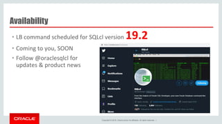 Change Management for Oracle Database with SQLcl | PPTX