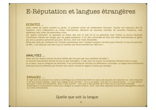E-Réputation et langues étrangères
                                 
ECOUTEZ …
Avant même de vouloir prendre la parole, la...
