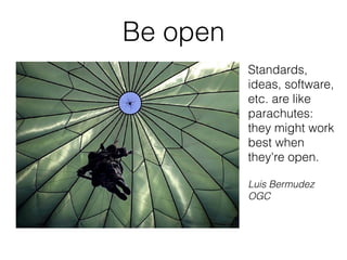 Technique
Automate
put it in a script
Generalize
not only in
Africa
 