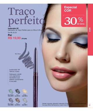 30%dedesc.
Traço
perfeito
 