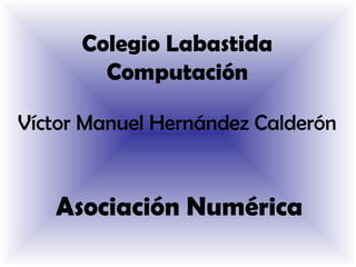 Colegio Labastida
        Computación

Víctor Manuel Hernández Calderón


   Asociación Numérica
 