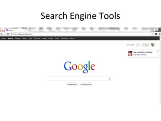 Search Engine Tools
 