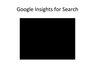 Google Insights for Search
 