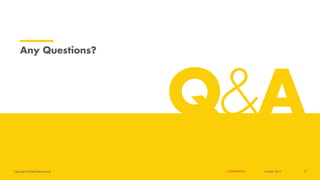 Copyright of Shell International CONFIDENTIAL
Any Questions?
October 2017 19
 