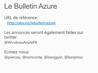 Le bulletin Azure – épisode 11, Windows Azure Web Sites Slide 3