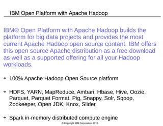 POWERing your big data solution with IBM: open-source Hadoop on POWER | PDF