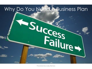 Powered by Lady Bizness
Why Do You Need a Business Plan
 
