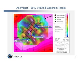 A6 Project – 2012 VTEM & Geochem Target




                                          25
 