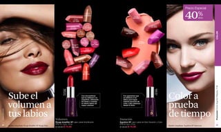 Precio Especial


                                                                                                        Rouge
                                                                                                      Grandoise
                                                                                                      Cód. 02520
                                                                                                                           Chocolat
                                                                                                                           Majestic
                                                                                                                          Cód. 02518
                                                                                                                                                                               Fiancée
                                                                                                                                                                              Cód. 02424                                                40%            dcto

                                                                                                                            Corail                                                                  Noblesse
                                                                                                 Fucsia                    Maximum                                                                 Cód. 02427
                                                                                                Splendide                 Cód. 02514
                                                                                               Cód. 02510

                                                                                                                Miel




                                                                                                                                                                                                                                                               COLOR
                                                                                                                                                                   Tabac
                                                                                                              Echanter
                                                                                                                                Rose                             Cód. 02428
                                                                                              Rose           Cód. 02515
                                                                                             Délicat                         Champagne*
                                                                                           Cód. 15871                        Cód. 02509                                                               Fuchsia
                                                                                                                                                                                                     Cód. 09739

                                                                                                                     Rose
                                                                                                                    Femme*               Fucsia                                       Sublime
                                                                              Rose                                 Cód. 05514            Désir*                                      Cód. 02439
                                                                            d´Amour               Bourgogne                            Cód. 15872
                                                                           Cód. 02511                Vif*
                                                                                                  Cód. 05486
                                                                                                                         Rouge
                                                                                                                        Intense
                                                                                                                       Cód. 05513                                 Célèbre
                                                                                                                                                                 Cód. 02481


                                                                                             Mer
                                                                                          de Roses*                                   Violet
                                                                                                                 Marron              Pourpre
                                                                                         Cód. 15867              Illimité           Cód. 05511        Cardin                                             Romance
                                                                                                               Cód. 14813                                                                               Cód. 02433
                                                                                                                                                    Cód. 02434


                                                                                                                                                                                       Rosace
                                                                                                    Rouge                                                                             Cód. 02422
                                                                                                  Provocation
                                                                                                  Cód. 15873
                                                                                                                      Orange
                                                                                                                      Delirant
                                                                                                                     Cód. 05512




                                                                                                                                                                                                                                                               Promoción Divine Argenté Plateado, P 99
                                                                           Rouge Rubí*




                                                                                                                                                                                                        Cód. 02432
                                                                           Cód. 05484




                                                                                                                                                                                                         Harmonie
               Sube el                                                                                             Con microesferas
                                                                                                                   que se adhieren a la
                                                                                                                   superficie, rellenando
                                                                                                                                                          Con pigmentos que
                                                                                                                                                          se adhieren a los
                                                                                                                                                          labios para lograr
                                                                                                                                                                                                                     Color a
               volumen a                                                                                                                                                                                             prueba
                                                                                                                   las líneas y creando                   máxima duración de
                                                                                                                   un efecto óptico de                    color y alta cobertura
                                                                                                                   mayor volumen.                         desde el inicio.




               tus labios                                                                                                                                                                                            de tiempo
www.lbel.com




                                                                   Volumen                                                                          Duración
                                                                   Rouge Amplifier XP Lápiz Labial Amplificador                                     Suprême XP Lápiz Labial de Gran Duración y Color
 54                                                                FPS 15. 4 g e .14 oz.                                                            FPS 8.4 g e .14 oz.                                                                                            55
               Modelo maquillada: Rouge Amplifier XP Rouge Rubí.                                                                                                                                                     Modelo maquillada: Suprême XP Harmonie.
                                                                   $ 130.00 $ 75.00                                                                 $ 130.00 $ 75.00
 