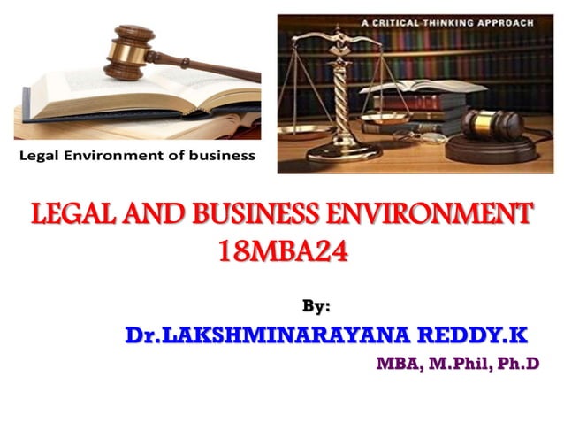 Legal & Business Environment- Module 3 | PPT
