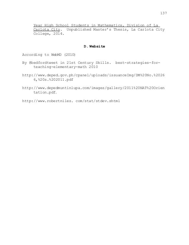 Unpublished masters thesis