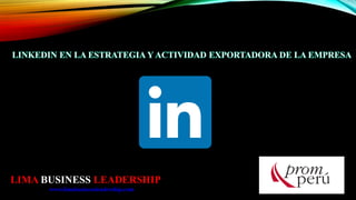 LIMA BUSINESS LEADERSHIP
www.limabusinessleadership.com
 